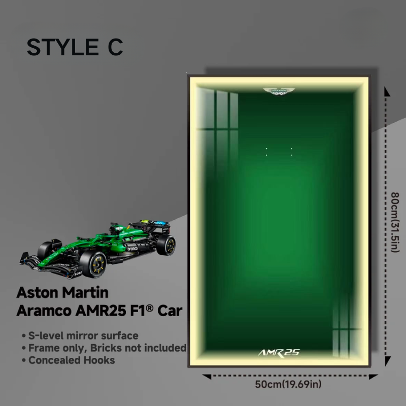 Wall Display Frame For LEGO Technic F1 42240 Aston Martin AMR25