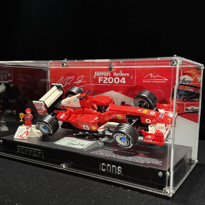 LEGO Display & Storage Case for ICONS 11375 Ferrari F2004 & Michael Schumacher