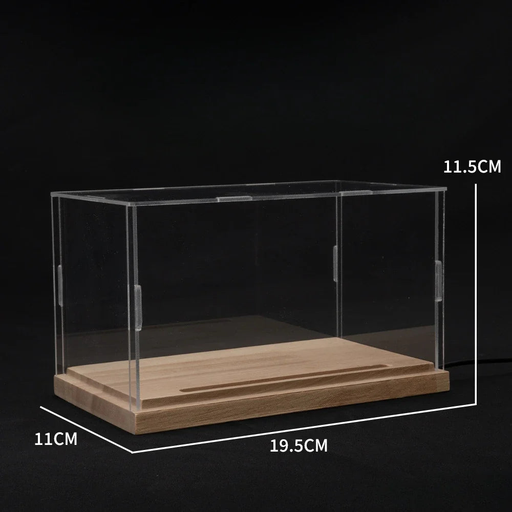 1:9 / 1:24 / 1:32 Acrylic Display Case with LED & Wooden Base