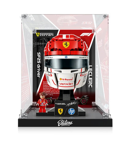 Display Case for LEGO® Scuderia Ferrari HP Charles Leclerc Helmet 43014