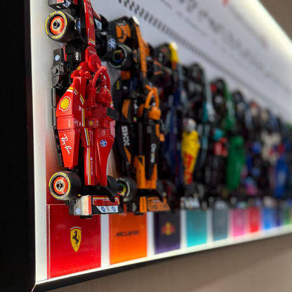 LEGO™ F1 Speed Champions 12-Race Car Display Frame – Display case only
