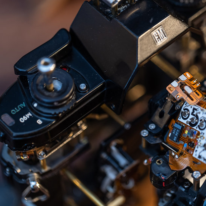 Disassembled Mechanical Film Camera Nikon EM