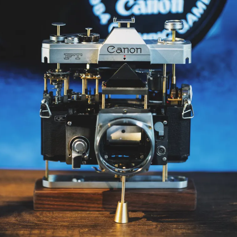 Disassembled Mechanical Film Camera Canon FT
