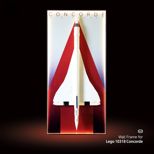 Wall Display Frames for LEGO® ICONS Concorde 10318