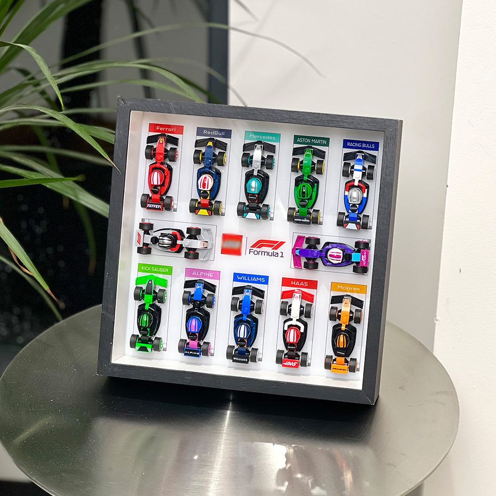 Display case for LEGO® 71049 F1® Collectible Race Cars