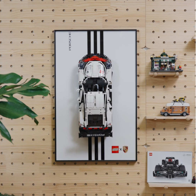 Wall Display Frame for LEGO® Technic Porsche 911 RSR 42096