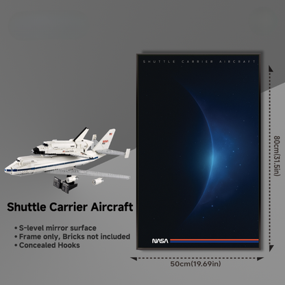 Wall Display Frame for LEGO® ICONS 10360 Shuttle Carrier Aircraft