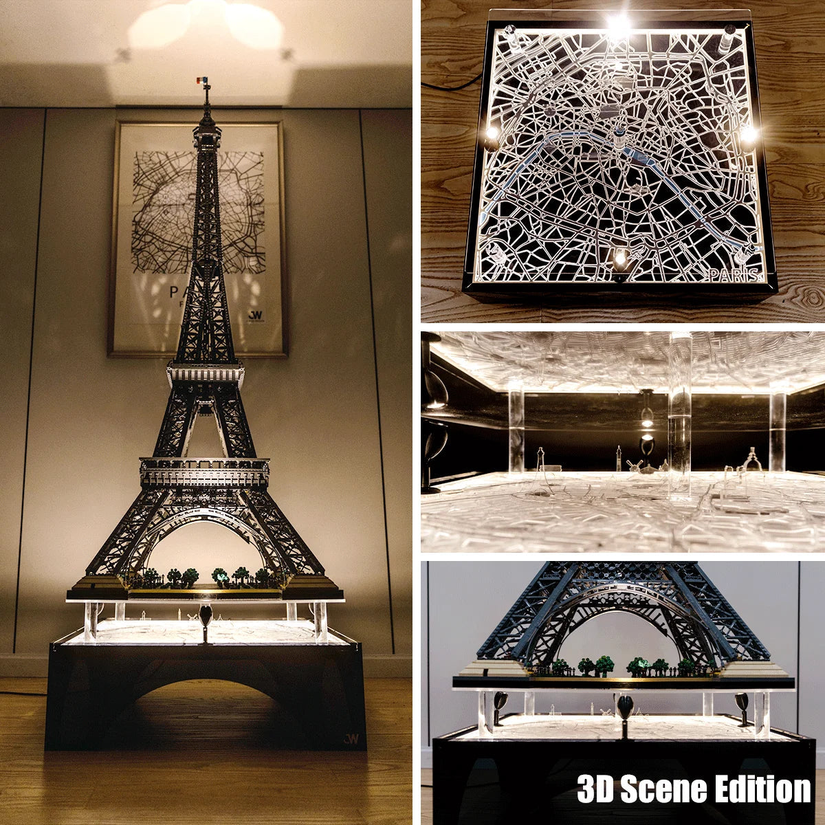LEGO® ICONS Eiffel Tower 10307 Floating Lighted Display Base