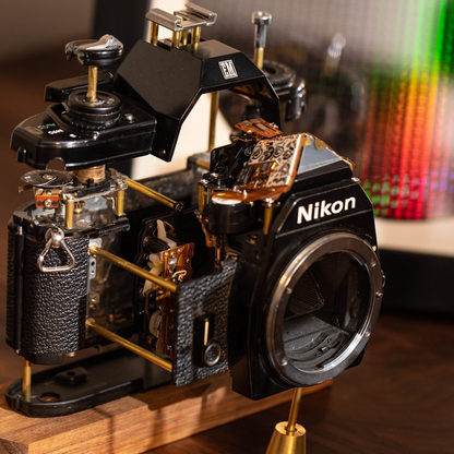 Disassembled Mechanical Film Camera Nikon EM