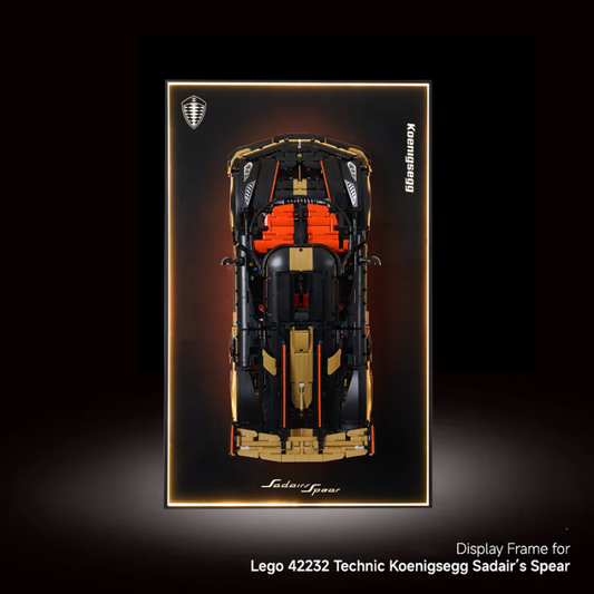 Wall Display Frame For Lego 42232 Technic Koenigsegg Sadair’s Spear