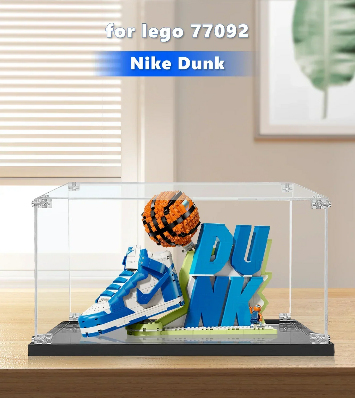 Display case for LEGO® Nike Nike Dunk x LEGO® Set 43008