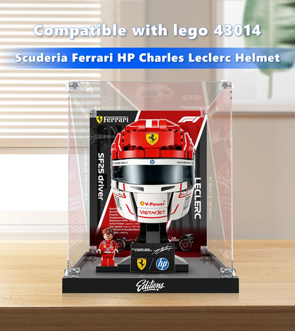 Display Case for LEGO® Scuderia Ferrari HP Charles Leclerc Helmet 43014