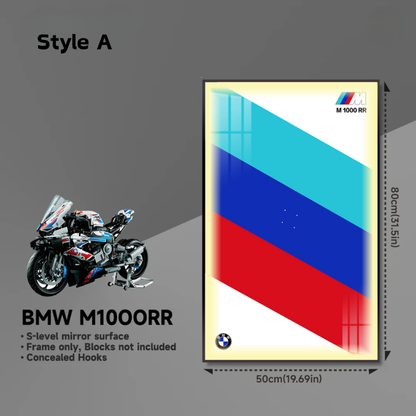 Wall  Display Frame for LEGO® Technic F1 42130 BMW M 1000 RR