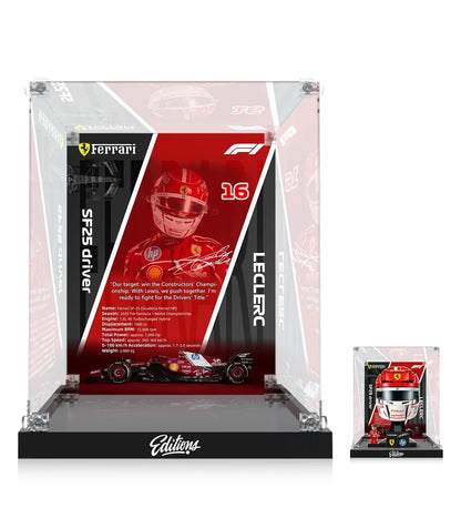Display Case for LEGO® Scuderia Ferrari HP Charles Leclerc Helmet 43014