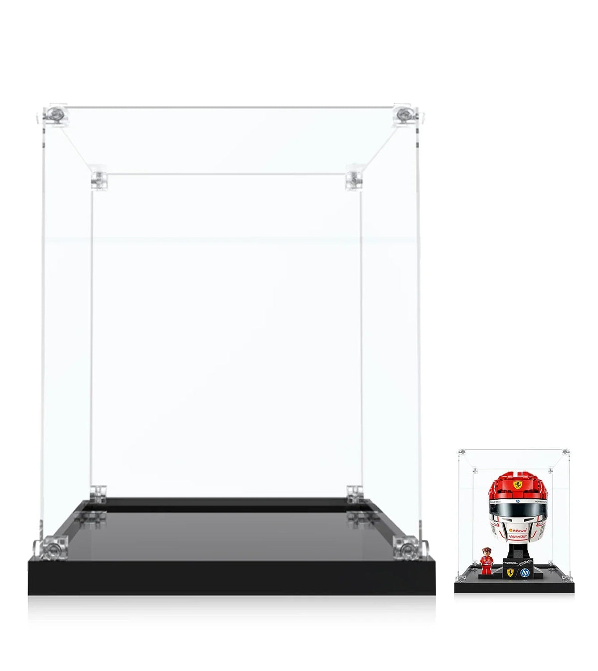 Display Case for LEGO® Scuderia Ferrari HP Charles Leclerc Helmet 43014
