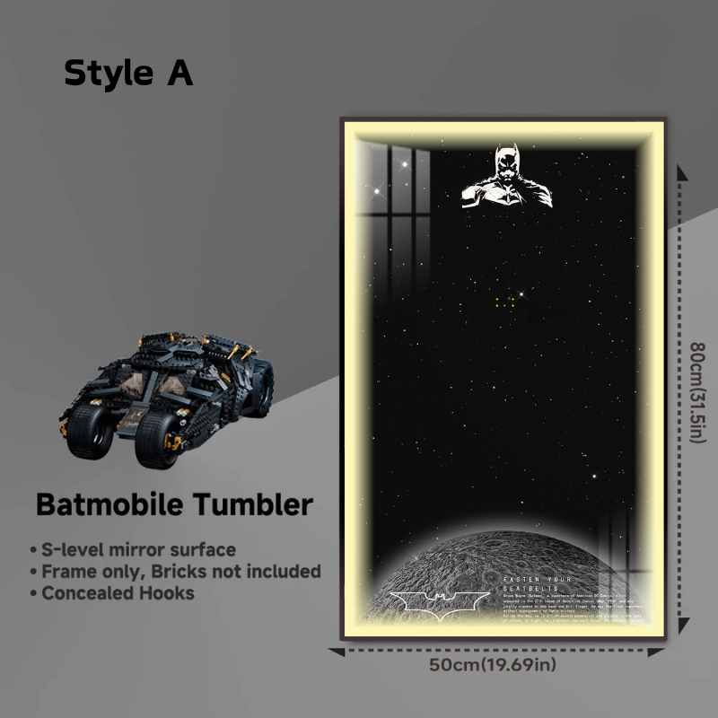 Wall Display Frame for LEGO® TECHNIC™ Batmobile Tumbler 76240