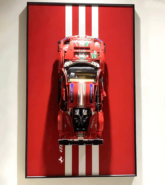 Wall Display Frame for Lego Ferrari 488 GTE 42125