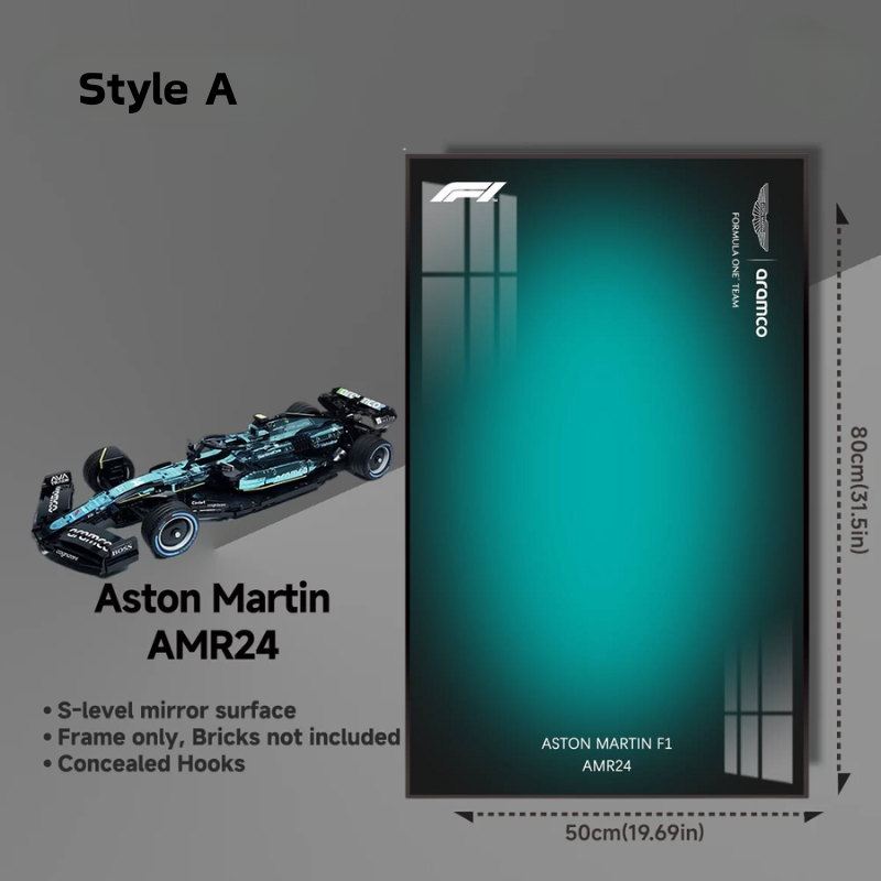 Wall Display frame for Aston Martin AMR24 Moc