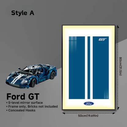 Wall Display Frame for LEGO® Technic F1 2022 Ford GT 42154