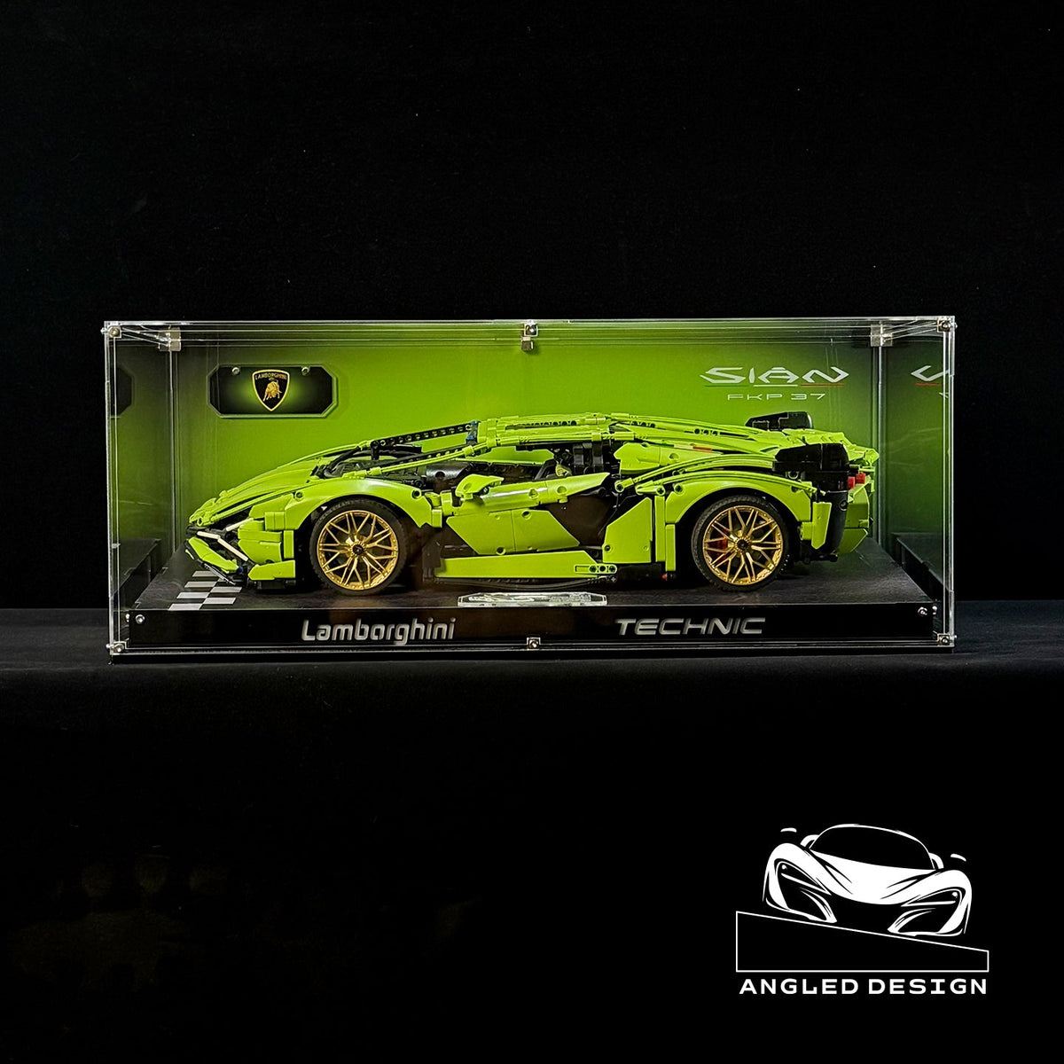 LEGO™ ShowCase for LEGO Technic F1 Lamborghini Sian FKP 37 42115 Ultra-high Translucent Acrylic