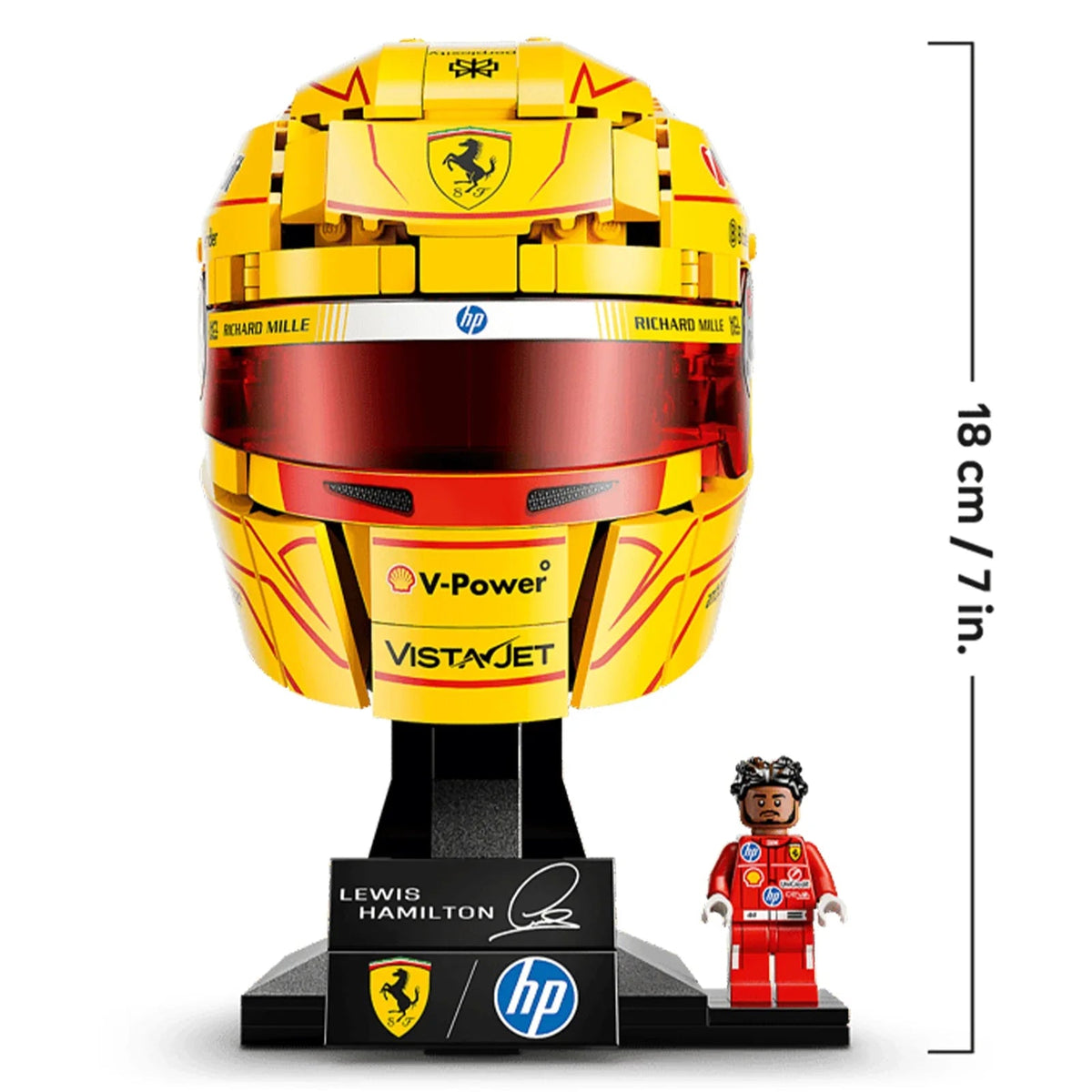 Display Case for LEGO® Ferrari HP Lewis Hamilton Helmet 43022