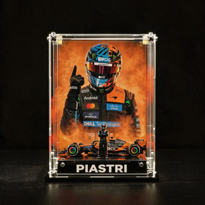 Acrylic Display Case for LEGO® Editions Mclaren Mastercard F1 Team Helmet (43023)&(43017)