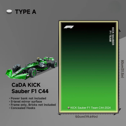 Wall Display Wall Frame for CaDA KICK Sauber F1 C44