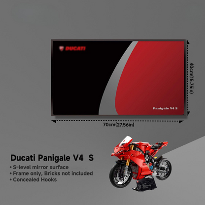 Wall Display Frame for LEGO® TECHNIC™ Ducati Panigale V4 S 42202