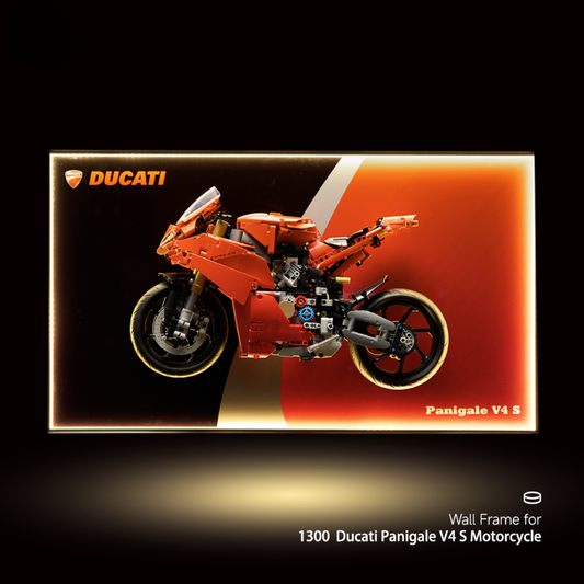 Wall Display Frame for LEGO® TECHNIC™ Ducati Panigale V4 S 42202