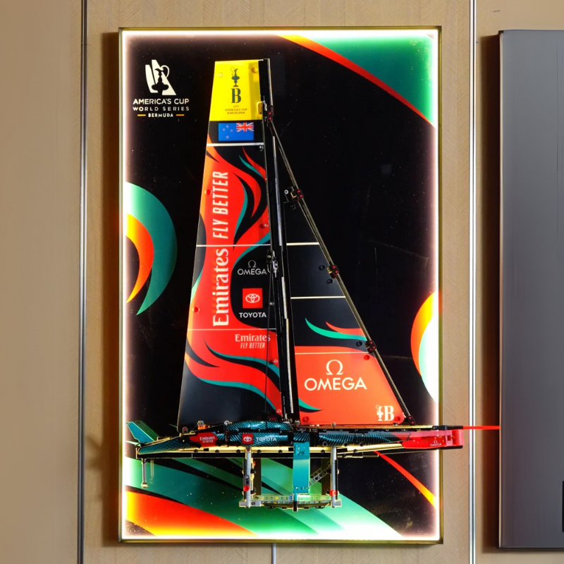 Wall Display frame for LEGO® TECHNIC™ Emirates Team New Zealand AC75 Yacht 42174