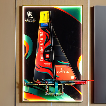 Wall Display frame for LEGO® TECHNIC™ Emirates Team New Zealand AC75 Yacht 42174