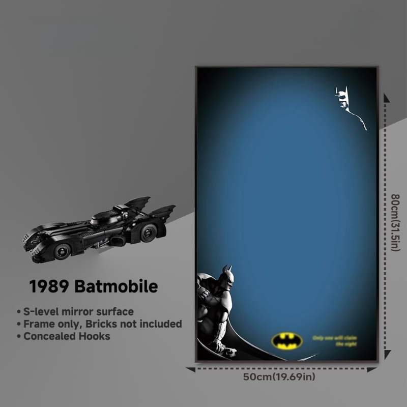 Wall Display frame for LEGO® TECHNIC™ 1989 Batmobile 76139