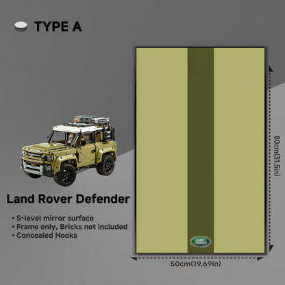 Wall display frame for LEGO® Technic Land Rover Defender 10317