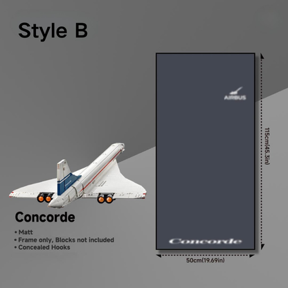 Wall Display Frames for LEGO® ICONS Concorde 10318