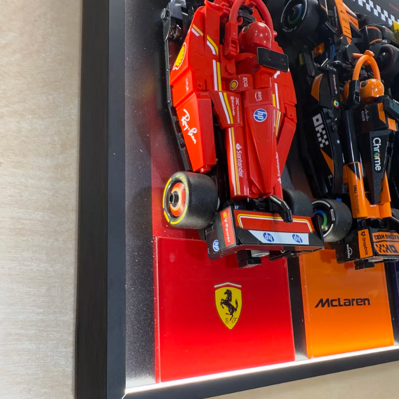 LEGO™ F1 Speed Champions 12-Race Car Display Frame – Display case only