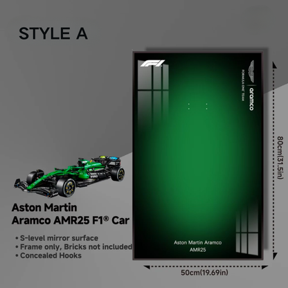 Wall Display Frame For LEGO Technic F1 42240 Aston Martin AMR25