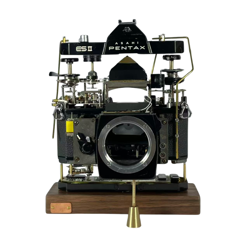 Disassembled Mechanical Film Camera, PENTAX ES Ⅱ with lens