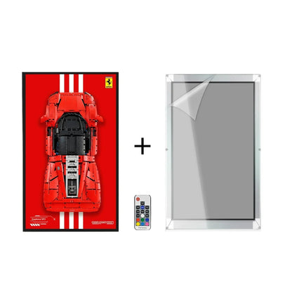 Wall Display Frame for Lego Ferrari 488 GTE 42125