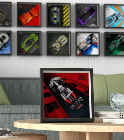 Premium Wall Display Frame Compatible with LEGO® Speed Champions 77259