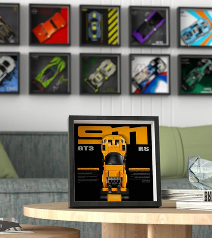 Picture frame for LEGO® Speed Champions Porsche 911 GT3 RS Super Car
