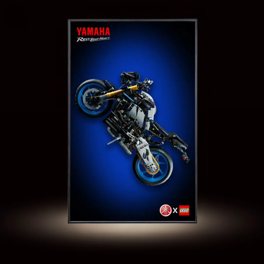Wall Display Frame for LEGO® TECHNIC™ Yamaha MT-10 SP 42159
