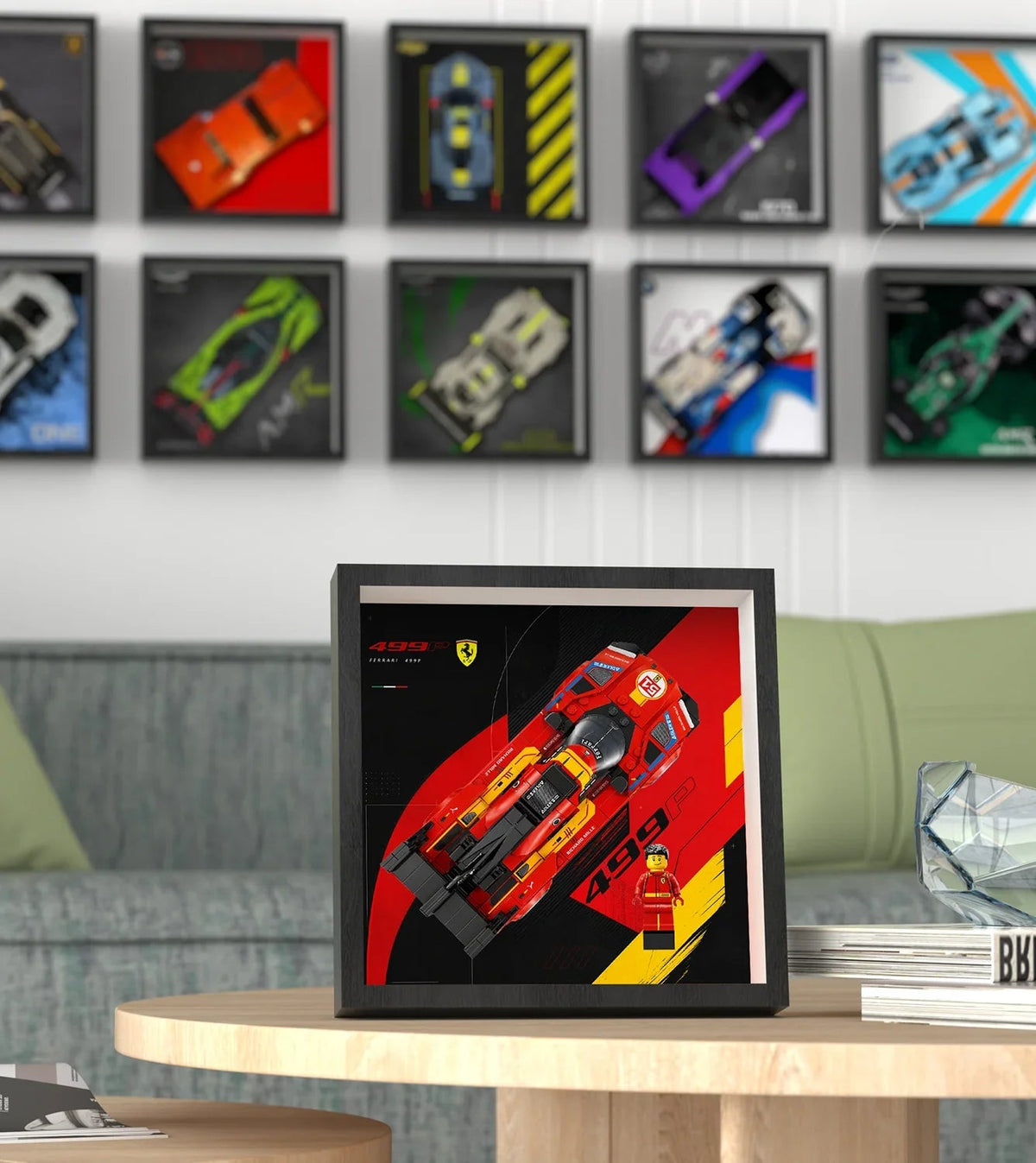 Wall Display Frame for LEGO Speed Champions Ferrari 499P 77261