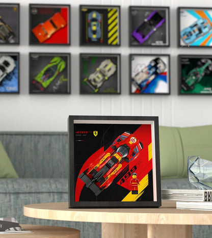 Wall Display Frame for LEGO Speed Champions Ferrari 499P 77261