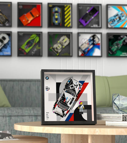 Wall Display Frame for LEGO Speed Champions BMW M3 (E30) 77263
