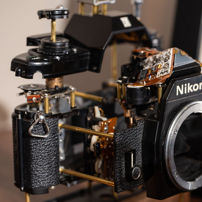 Disassembled Mechanical Film Camera Nikon EM