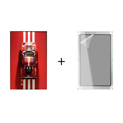 Wall Display Frame for Lego Ferrari 488 GTE 42125