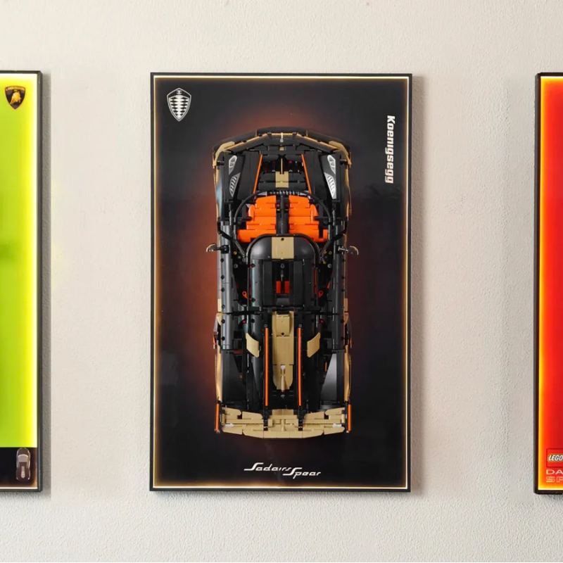 Wall Display Frame For Lego 42232 Technic Koenigsegg Sadair’s Spear