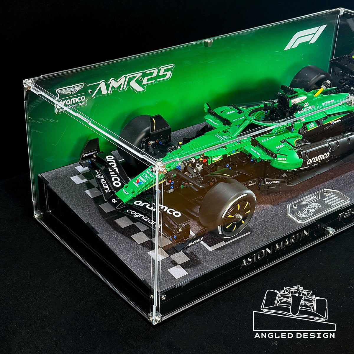 Display Case For LEGO Technic™ 42240 Aston Martin Aramco AMR25 F1® Car