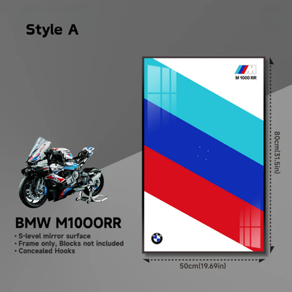 Wall  Display Frame for LEGO® Technic F1 42130 BMW M 1000 RR