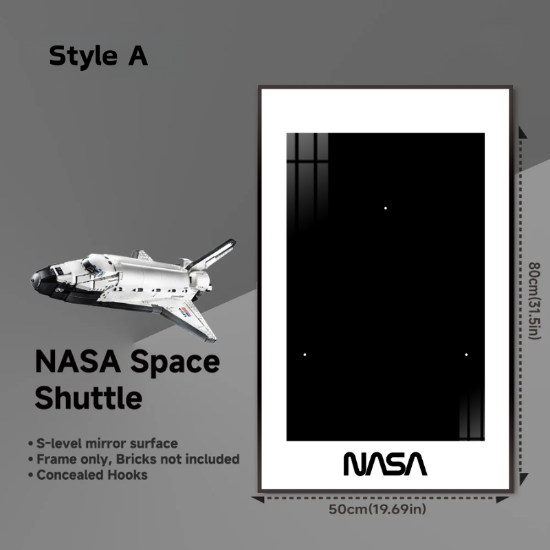Wall  Display Frame for LEGO® NASA Space Shuttle Discovery 10283